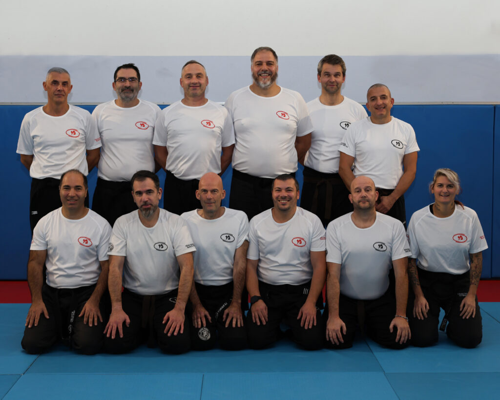 L'équipe encadrante du club de Krav Maga Black Belt 93 à Aulnay-sous-Bois